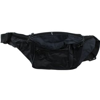Wholesale Multi Pocket Travel Bum Bag - Black
