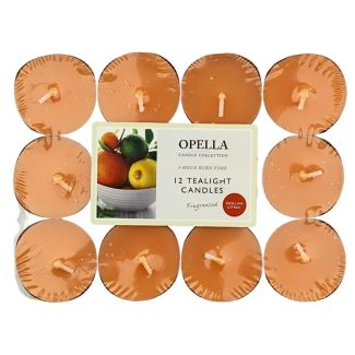 Wholesale Opella Tealight Candles- Sicillian Citrus (Pack of 12)