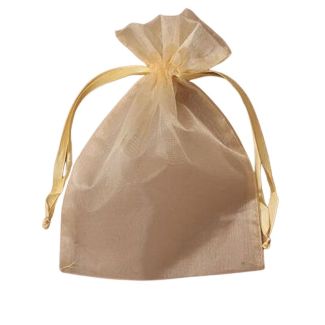 Wholesale Organza Gift Bag - Light Gold(22x15cm)