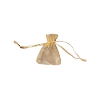 Wholesale Organza Gift Bag - Light Gold (7x5cm)