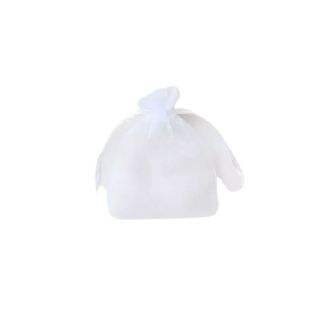 Wholesale Organza Gift Bag - White (15x11cm)