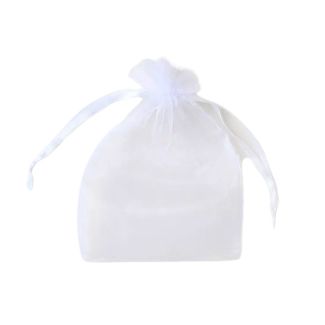 Wholesale Organza Gift Bag - White (22x15cm)