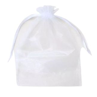 Wholesale Organza Gift Bag - White (30x21cm)