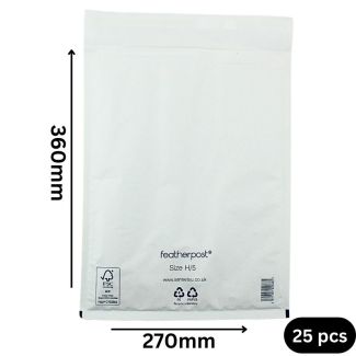Wholesale Peel & Seal White Featherpost Padded Envelopes