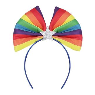 Wholesale Rainbow Flag Bow Headband