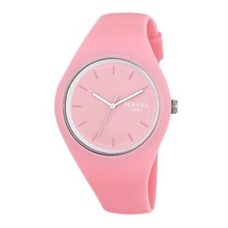 Wholesale Ravel Unisex Comfort Fit Silicone Watch - Pink
