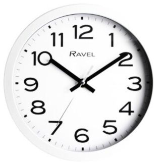 Wholesale Ravel Wall Clock 25cm - White
