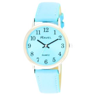 Wholesale Ravel Women's Classic Bright Strap Watch - Bright Blue