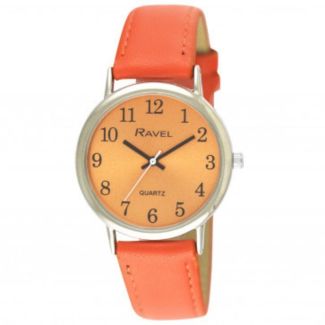 Wholesale Ravel Women's Classic Bright Strap Watch - Bright Orange