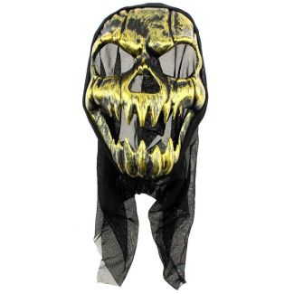 Skull Face Mask - Gold