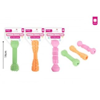 Wholesale Smart Choice Rubber Baton Small Dog/Puppy Toy - Assorted