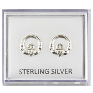 Wholesale Sterling Silver Claddagh Design Stud 