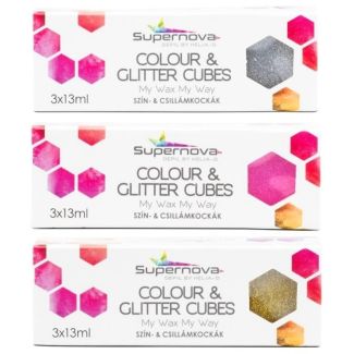 Wholesale Supernova Colour & Glitter Cubes - Glitter Assortment 