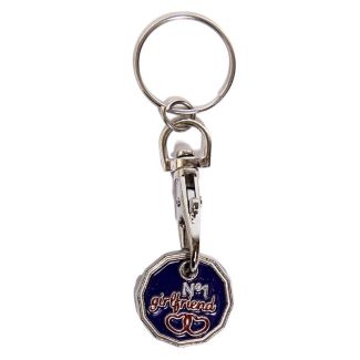 Wholesale Trolley Coin No1 Girlfriend Keyring