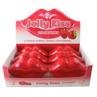 Wholesale W7 Jelly Kiss Hydrogel Lip Masks - Strawberry 