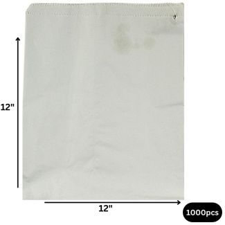 Wholesale White Sulphite Paper Bags 10" x 12" (1000pcs)