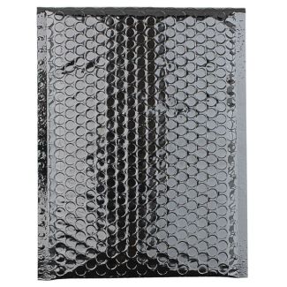 Metallic Black Padded Mailing Bags - Peel & Seal Jiffy Bags  -180mm x 260mm 