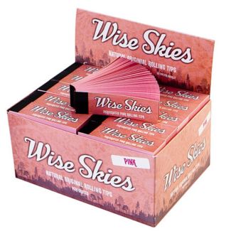 Wholesale Wise Skies Natural Organic  Tips - Perforated (Pink)
