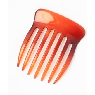 Wide Toothed Plastic Side Comb - Tort (7cm) 