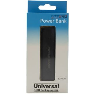 Wirextra Universal USB Backup Power Bank 1200mah - Blue