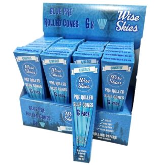 Wholesale Wise Skies King Size Blue Cones (Pack of 6)