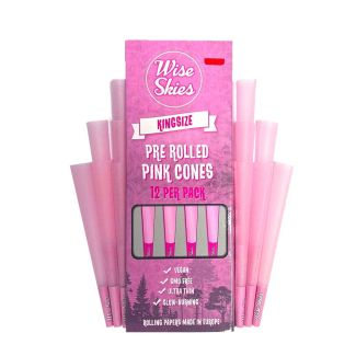 Wise Skies King Size Pink Cones 12pcs