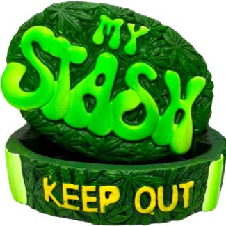 Wholesale Wise Skies My Stash Ashtray-Green