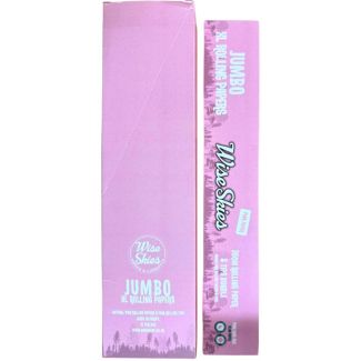 Wise Skies XL Jumbo Rolling Papers & Tips - Pink (30cm)