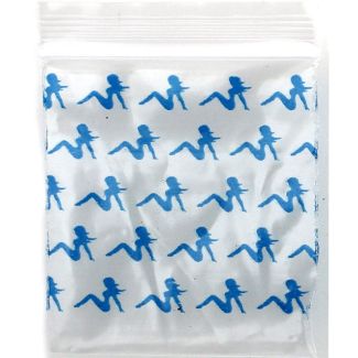 Wholesale Grip Seal Printed Resealable Bags Woman (40mmx40mm)