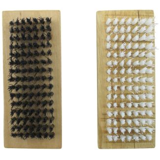 Wooden Shoe Brush Set 10cm – Pack of 2