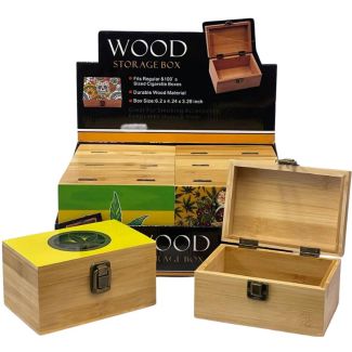 Wooden Storage Box Medium - Assorted(6.2x4.24x3.28inch)