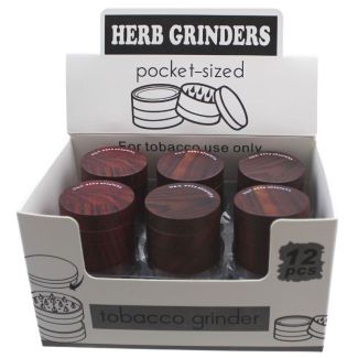 Wholesale 4-Part 'Woodern Pattern' Metal Handmuller - Assorted Designs