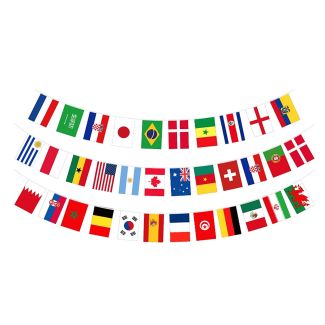 6x9" 32 Countries 9.9m Bunting 