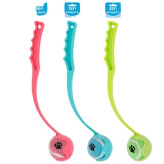 World of pets Tennis Ball Chucker Dog Toy - Assorted Colours