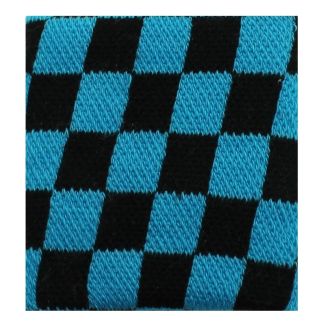 Wrist Sweatbands Chequered Black & Blue