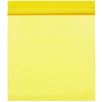 Zipper Grip Seal Plain Resealable Bags - Yellow (40 x 40)