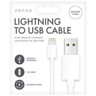 Zenso Lightning to USB Cable 1m - White