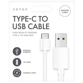 Zenso Type-C to USB Cable 1m - White