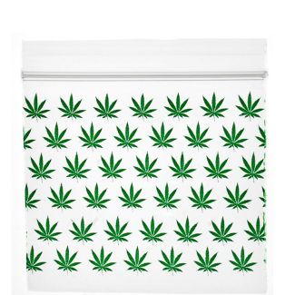 Wholesale Zipper Grip Seal Printed Resealable Bags Multi Leaf (40 x 40 mm)