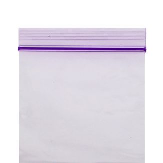 Wholesale Zipper Seal Plain Bags Purple (50 x 50 mm)