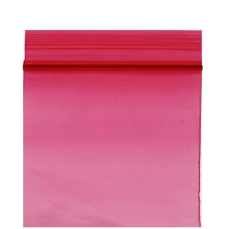 Zipper Seal Plain Bags - Red (25 x 25 mm)