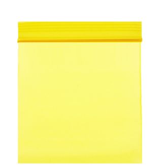 Wholesale Zipper Seal Plain Bags Yellow (50 x 50 mm)
