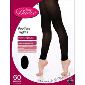 Silky's 60 Denier Footless Dance Tights - Black