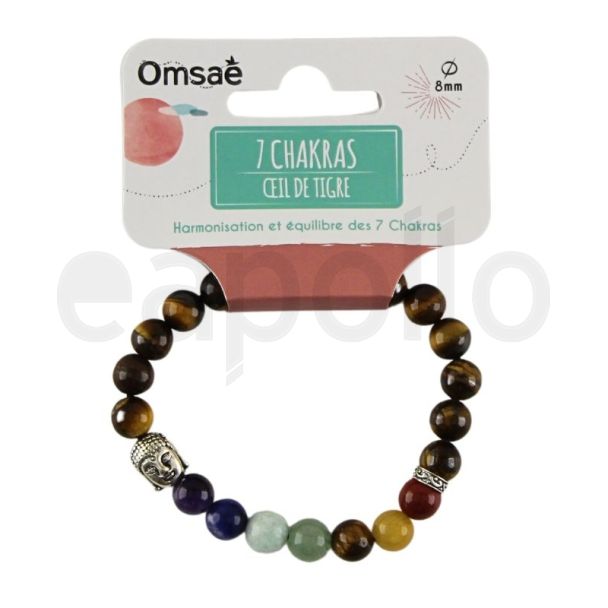 7 Chakras Genuine Gemstone Beads Bracelet 