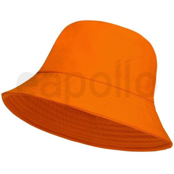 Adults 100% Cotton Orange Bucket Hat