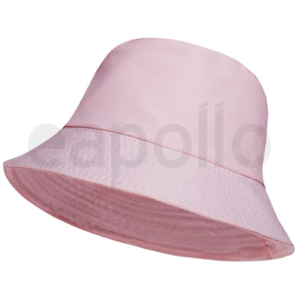 Adults 100% Cotton Reversible Bucket Hat - Baby Pink