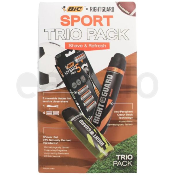 Bic & Right Guard Sport Trio Pack Men's Gift Set