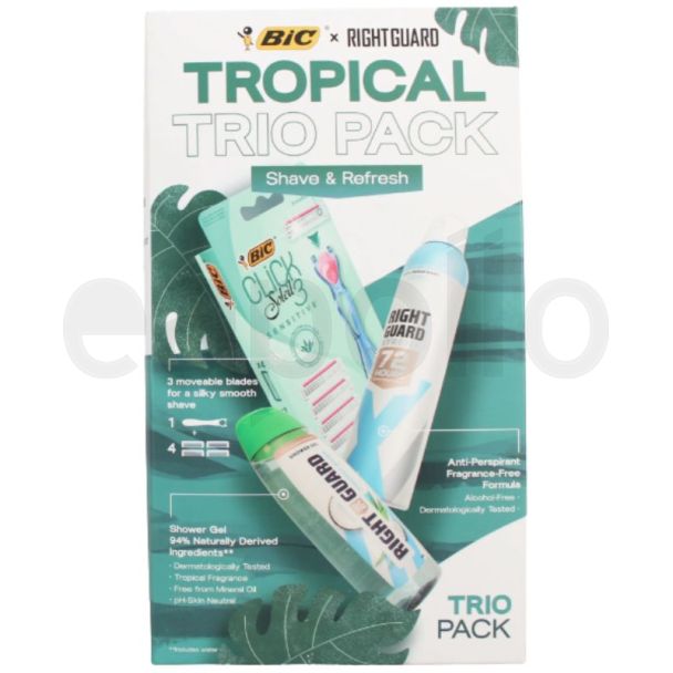 Bic & Right Guard Tropical Trio Pack Gift Set