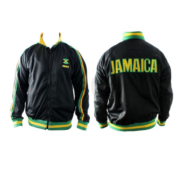 Black Jamaican Theme Jacket - Assorted Sizes