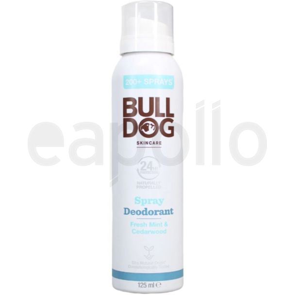 Bulldog Deodorant Spray 125ml - Fresh Mint & Cedarwood